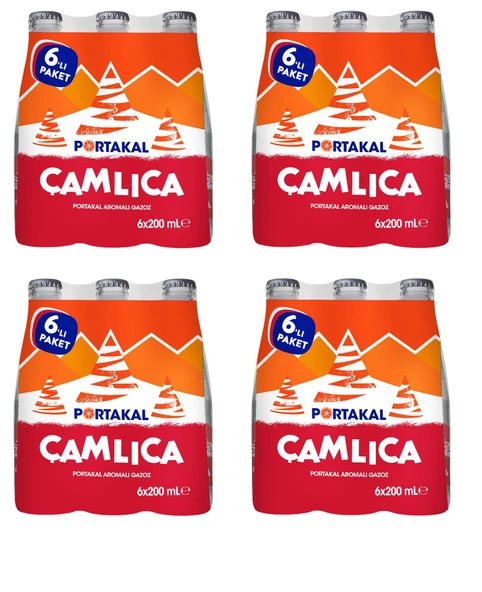 Çamlıca Portakal Aromalı Gazoz 200 Ml X 24 Adet ürün görseli 1