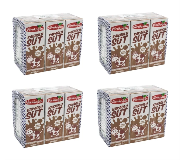 Yörükoğlu Kakaolu Süt 180 Ml X 24 Adet ürün görseli 1