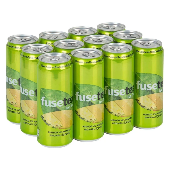 Fuse Tea Mango Ve Ananas Aromalı Soğuk Çay 330 Ml X 12 Adet ürün görseli 1
