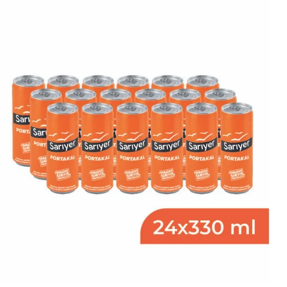 Sarıyer Portakal Aromalı Gazoz 330 Ml X 24 Adet ürün görseli 1