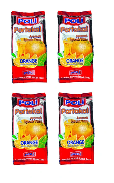Poli Toz İçecek Portakal 300 Gr X 4 Adet ürün görseli 1