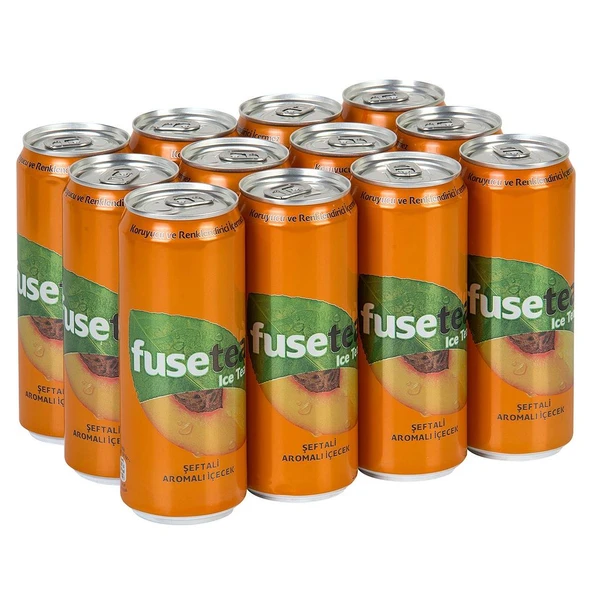 Fuse Tea Şeftali Aromalı Soğuk Çay 330 Ml X 12 Adet ürün görseli 1