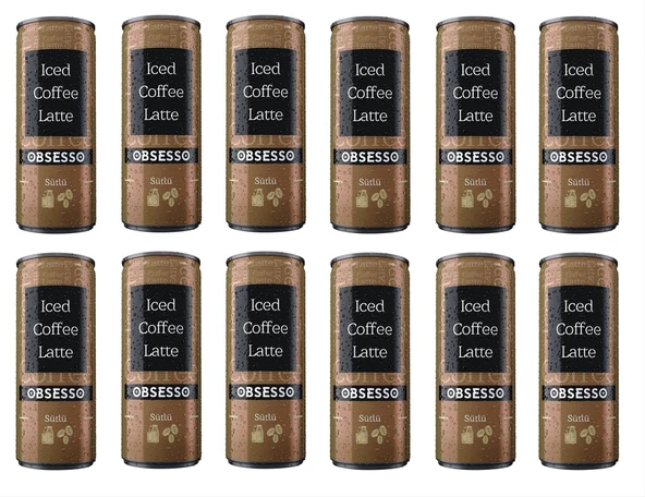 Obsesso Sütlü Soğuk Kahve 250 Ml X 12 Adet ürün görseli 1