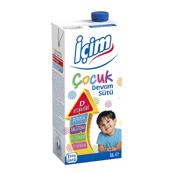 İçim Çocuk Devam Sütü 1 Lt X 6 Adet - Resim 2