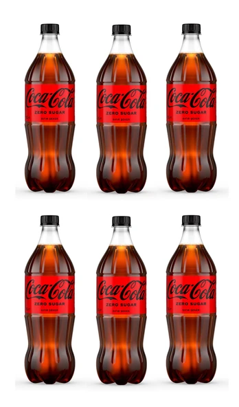 Coca Cola Kola Zero Sugar 1 Lt X 6 Adet ürün görseli 1