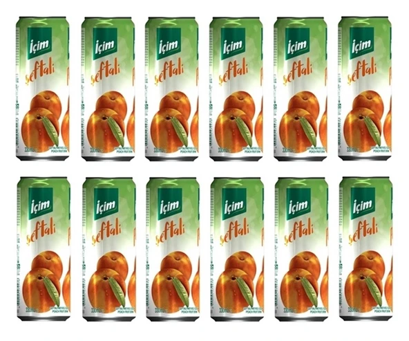 İçim Meyve Suyu Şeftali 330 Ml X 12 Adet ürün görseli 1