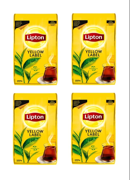 Lipton Yellow Label Dökme Çay 1000 Gr X 4 Adet ürün görseli 1