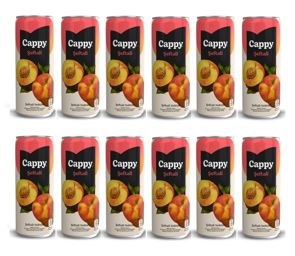 Cappy Şeftali Nektarı 330 Ml X 12 Adet ürün görseli 1
