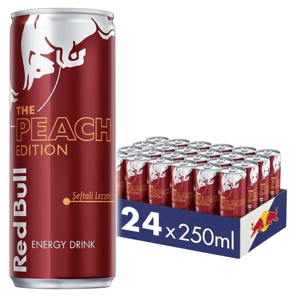 Red Bull Enerji İçeceği Şeftali 250 Ml X 24 Adet ürün görseli 1