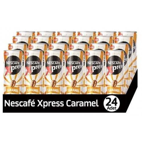 Nescafe Xpress Caramel Aromalı Soğuk Kahve 250 Ml X 24 Adet ürün görseli 1