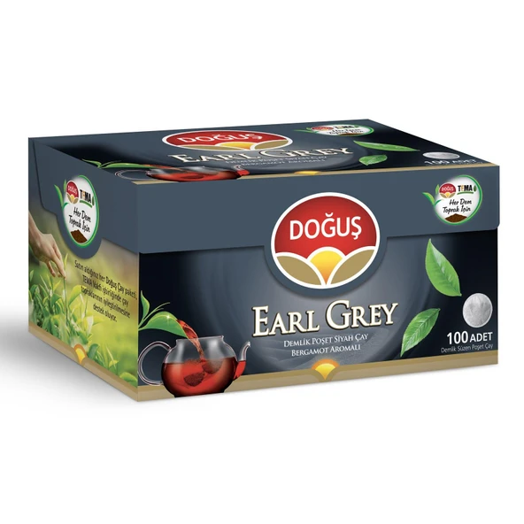 Doğuş Earl Grey Demlik Poşet Çay 100'Lü Paket ürün görseli 1