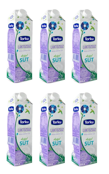 Torku Laktozsuz Yarım Yağlı Süt 1 Lt X 6 Adet ürün görseli 1