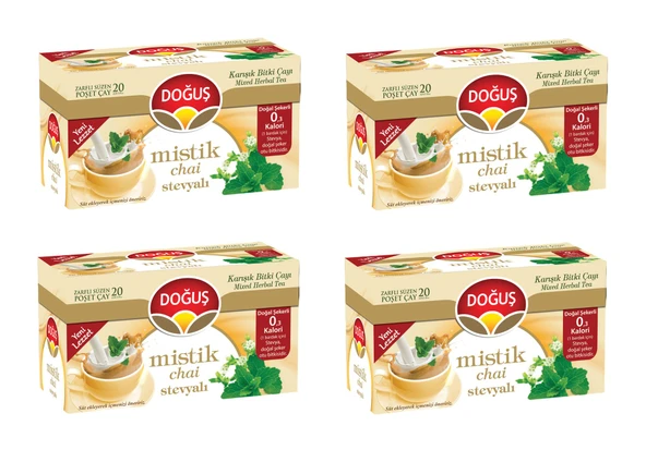 Doğuş Mistik Chai Stevyalı 20'Li X 4 Adet ürün görseli 1