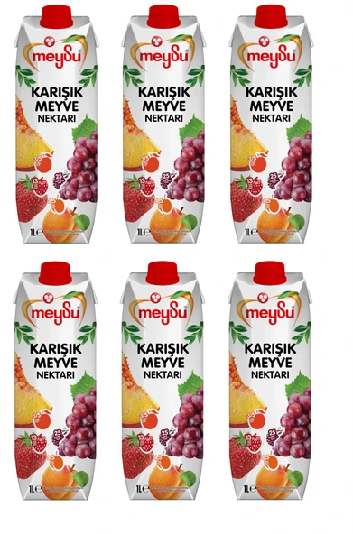 Meysu Karışık Meyve Nektarı 1 Lt X 6 Adet ürün görseli 1