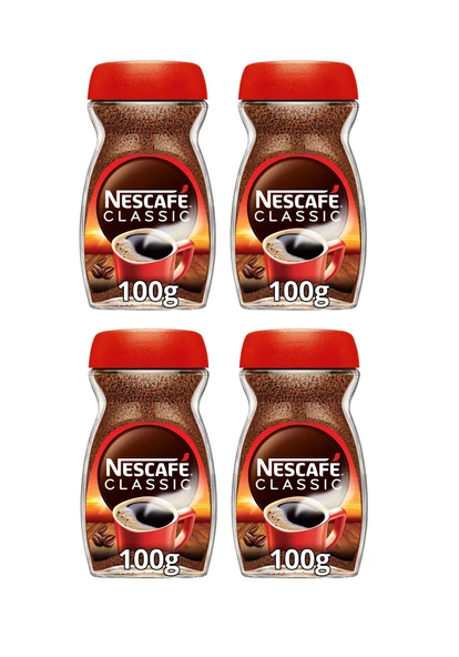 Nescafe Classıc Kahve Cam 100 Gr X 4 Adet ürün görseli 1