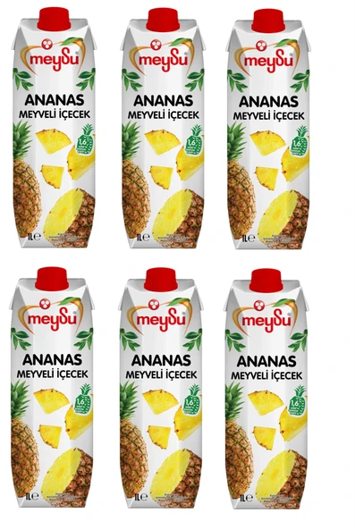 Meysu Ananas Meyveli İçecek 1 Lt X 6 Adet ürün görseli 1