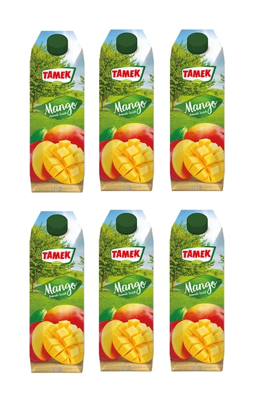 Tamek Mango Nektarı 1 Lt X 6 Adet ürün görseli 1