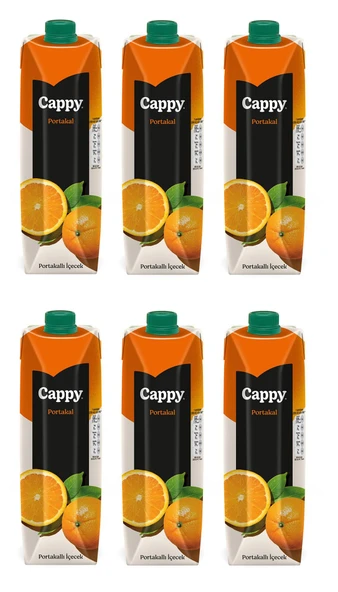 Cappy Portakallı İçecek 1 Lt X 6 Adet ürün görseli 1