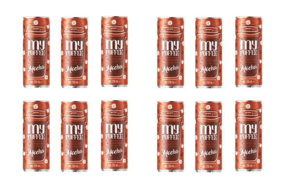 My Coffee Mocha Çikolata Aromalı Soğuk Kahve 250 Ml X 12 Adet ürün görseli 1