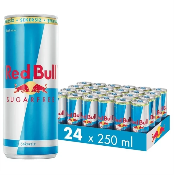 Red Bull Enerji İçeceği Şekersiz 250 Ml X 24 Adet ürün görseli 1