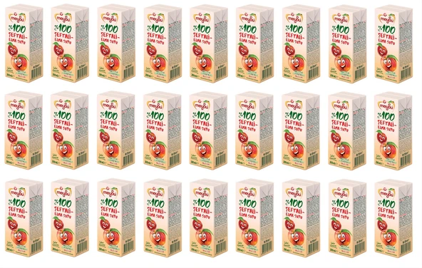 Meysu %100 Şeftali Elma Suyu 200 Ml X 27 Adet ürün görseli 1