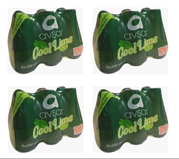 Avşar Cool Lime Nane Limon Aromalı Maden Suyu 200 Ml X 24 Adet ürün görseli 1