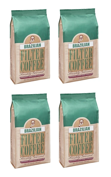 Kurukahveci Mehmet Efendi Brazilian Filtre Kahve Öğütülmüş 250 Gr X 4 Adet ürün görseli 1
