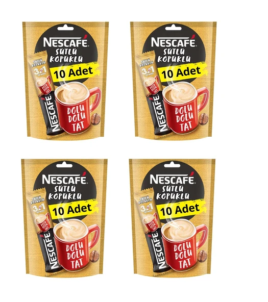 Nescafe 3Ü1 Arada Sütlü Köpüklü Kahve 17,4 Gr X 40 Adet ürün görseli 1