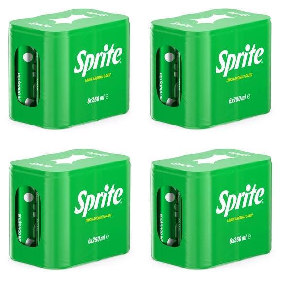 Sprite Gazoz Limon Aromalı 250 Ml X 24 Adet ürün görseli 1