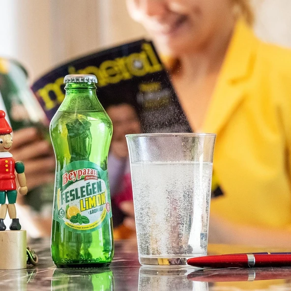 Beypazarı Fesleğen Limon Aromalı Maden Suyu 200 Ml X 24 Adet ürün görseli 1