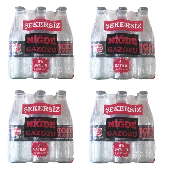 Niğde Gazozu Şekersiz 250 Ml X 24 Adet ürün görseli 1