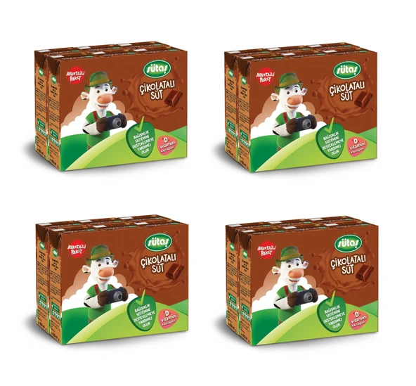Sütaş Çikolatalı Süt 180 Ml X 24 Adet ürün görseli 1