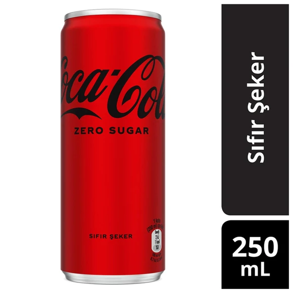 Coca Cola Kola Zero Sugar 250 Ml X 24 Adet - Resim 2
