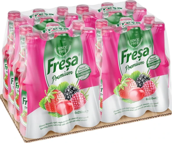 Freşa Premium Orman Meyveli Vitaminli Maden Suyu 250 Ml X 24 Adet ürün görseli 1