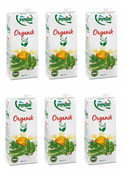 Pınar Organik Süt 1 Lt X 6 Adet ürün görseli 1