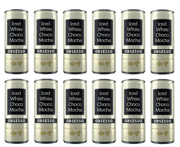 Obsesso Beyaz Çikolata Soğuk Kahve 250 Ml X 12 Adet ürün görseli 1