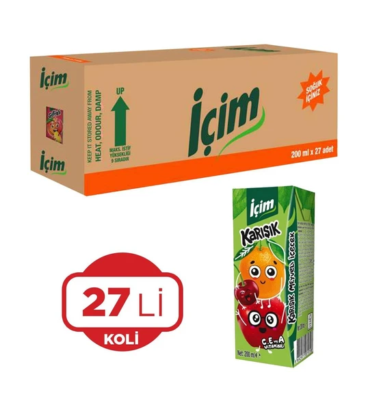 İçim Karışık Meyveli Meyve Suyu 200 Ml X 27 Adet ürün görseli 1