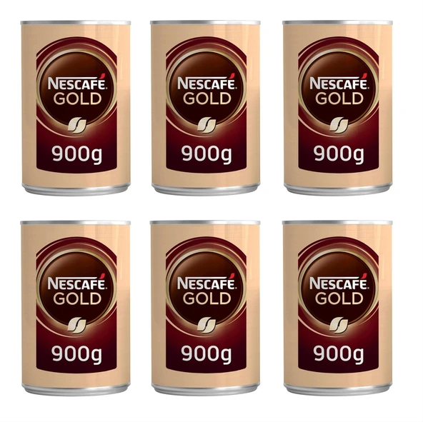 Nescafe Gold Kahve Teneke 900 Gr X 6 Adet ürün görseli 1