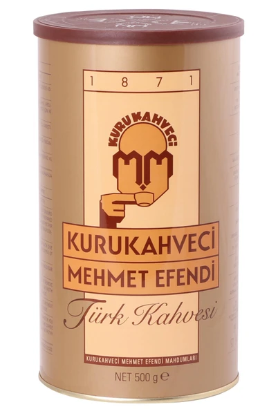 Kurukahveci Mehmet Efendi Türk Kahvesi 500 Gr Teneke ürün görseli 1