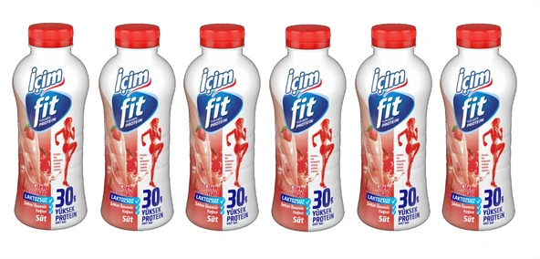 İçim Fit Çilekli Protein Sütü 400 Ml X 6 Adet ürün görseli 1