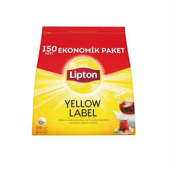 Lipton Yellow Label Demlik Poşet Çay 150'Li Paket ürün görseli 1