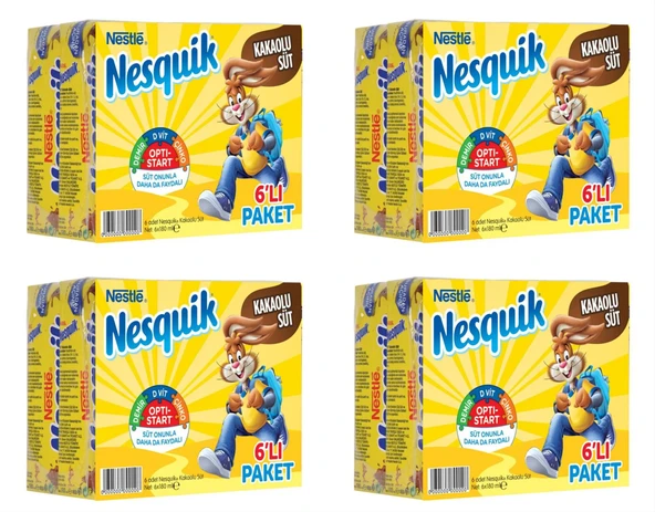 Nestle Nesquik Kakaolu Süt 180 Ml X 24 Adet ürün görseli 1