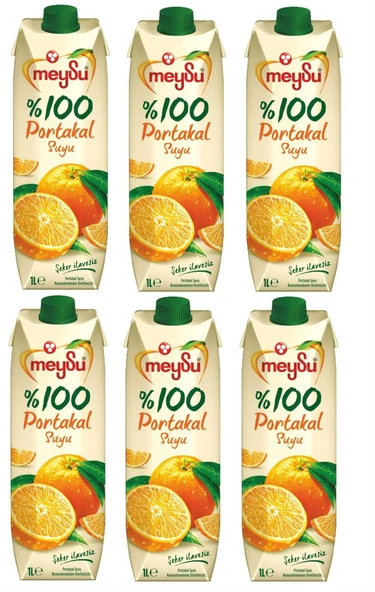 Meysu %100 Portakal Suyu 1 Lt X 6 Adet ürün görseli 1