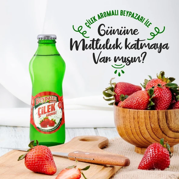 Beypazarı Çilek Aromalı Maden Suyu 200 Ml X 24 Adet ürün görseli 1