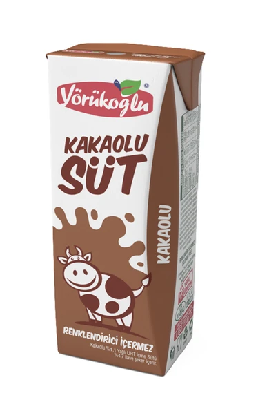 Yörükoğlu Kakaolu Süt 180 Ml X 24 Adet - Resim 2