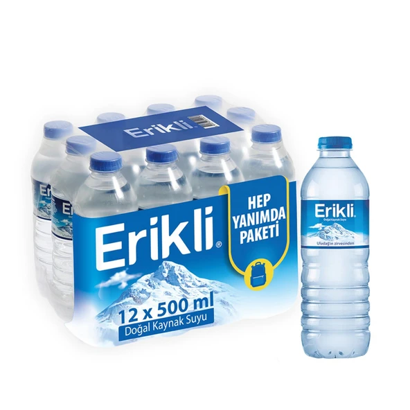 Erikli Doğal Kaynak Suyu 500 Ml X 12 Adet ürün görseli 1