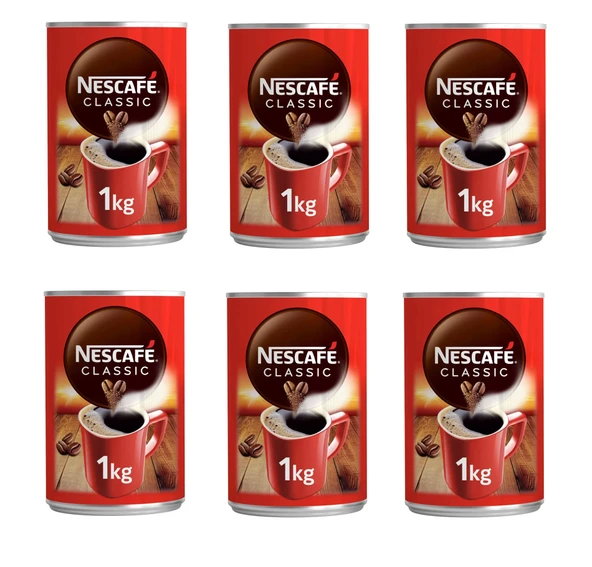Nescafe Classıc Kahve Teneke 1000 Gr X 6 Adet ürün görseli 1