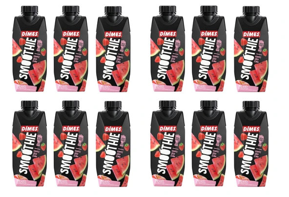 Dimes Smoothie Karpuz Çilek Elma 310 Ml X 12 Adet ürün görseli 1