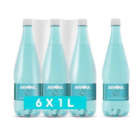 Akmina Sade Maden Suyu 1 Lt X 6 Adet ürün görseli 1