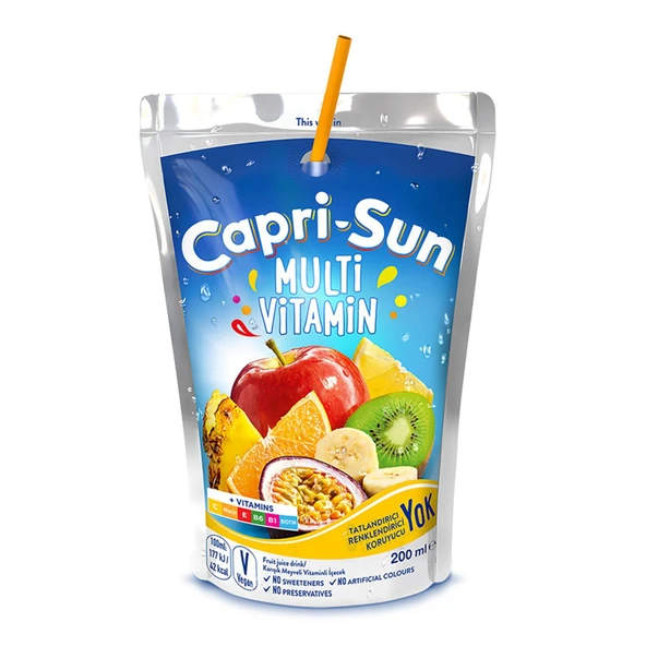 Capri-Sun Multi Vitamin 200 Ml X 20 Adet ( 1 Koli) - Resim 2